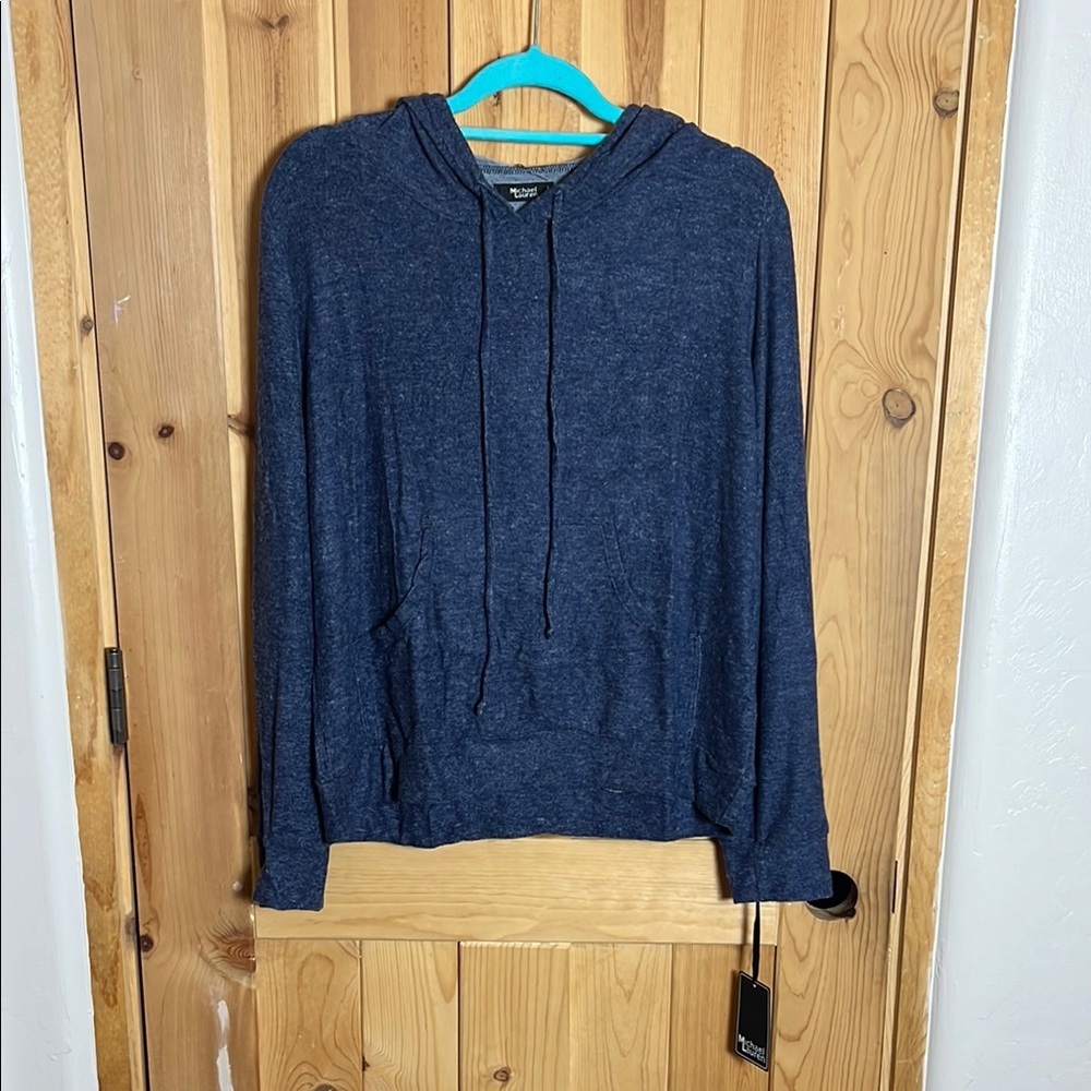 Michael Lauren Blue Hoodie, NWT, Size Large - Picture 6 of 8